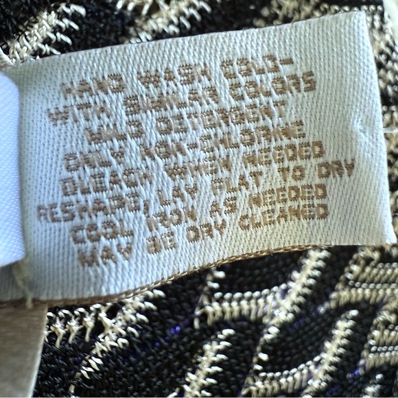 CHICO’S | Black, White, Purple Waterfall Cardigan Sz S - Picture 5 of 5